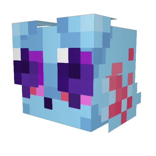 CoopLG Minecraft avatar head, 3D render