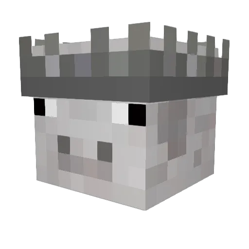 CoopPVP Minecraft avatar head, 3D render
