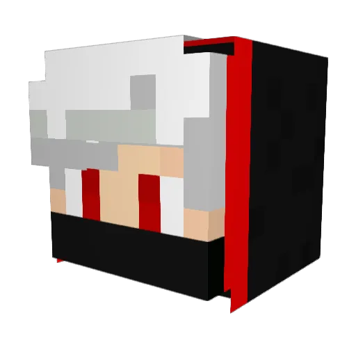 Coopax3885 Minecraft avatar head, 3D render