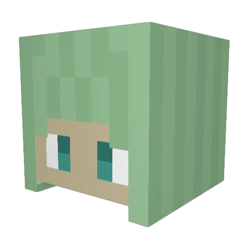 Cooper6812 Minecraft avatar head, 3D render