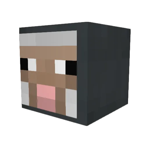 CooperBall Minecraft avatar head, 3D render