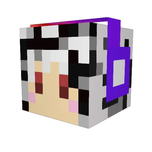 CooperCu Minecraft avatar head, 3D render