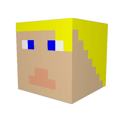 CooperEd123 Minecraft avatar head, 3D render