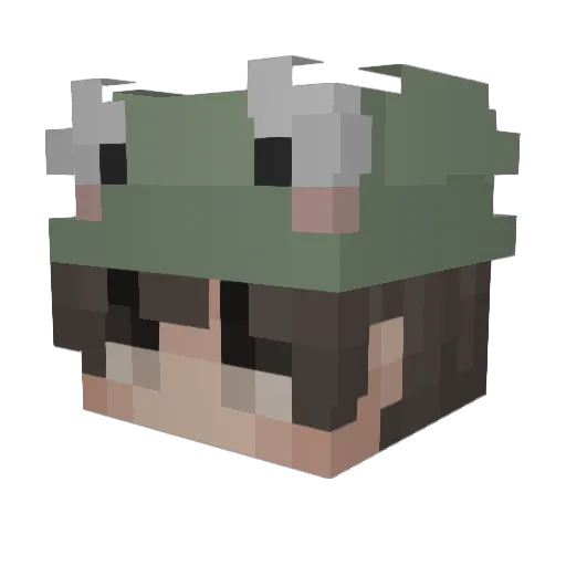 Coopergilgz Minecraft avatar head, 3D render