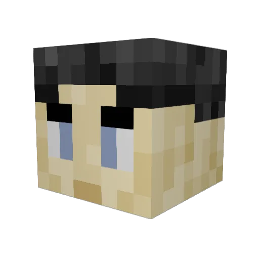 Coopmini230 Minecraft avatar head, 3D render