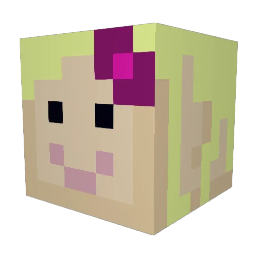 Coopper212 Minecraft avatar head, 3D render