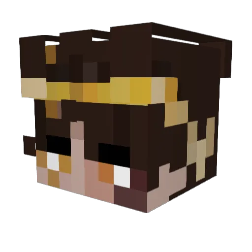 Coopsive Minecraft avatar head, 3D render