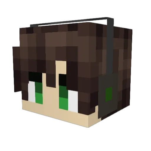 Coopy3342 Minecraft avatar head, 3D render