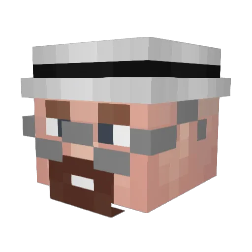 Coos_ Minecraft avatar head, 3D render