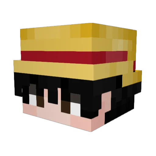 CooterPie Minecraft avatar head, 3D render