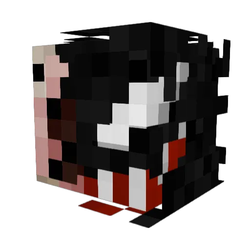 Coowtv Minecraft avatar head, 3D render