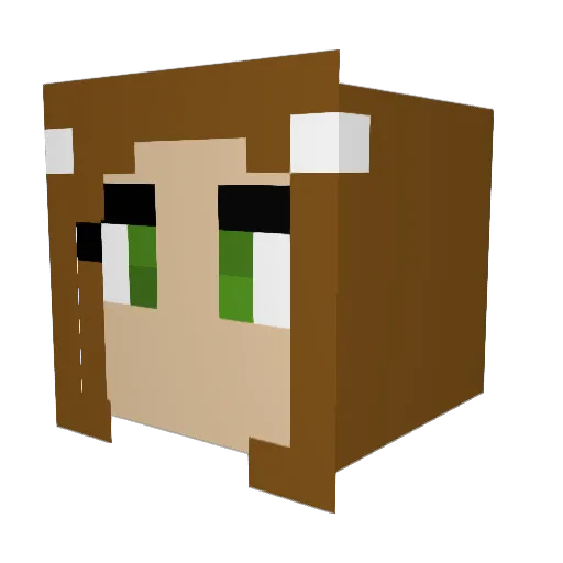 CoozKenz Minecraft avatar head, 3D render