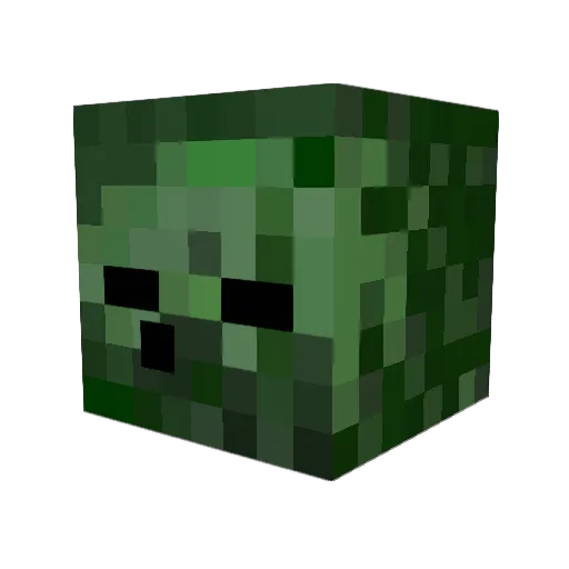 Copapas Minecraft avatar head, 3D render