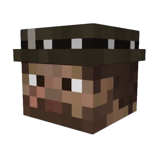 CopeCan Minecraft avatar head, 3D render