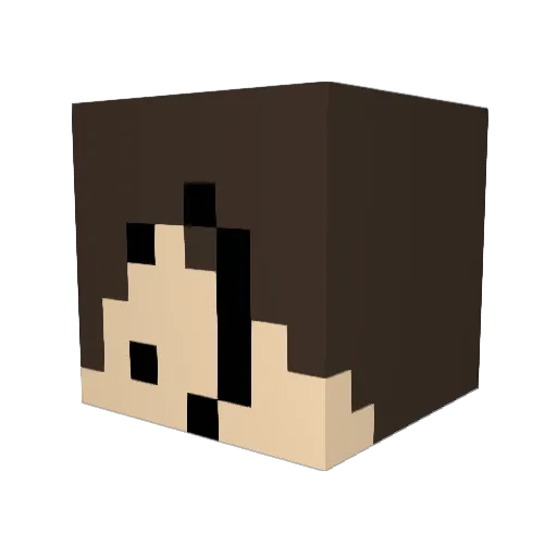 Copenhagen_1028 Minecraft avatar head, 3D render