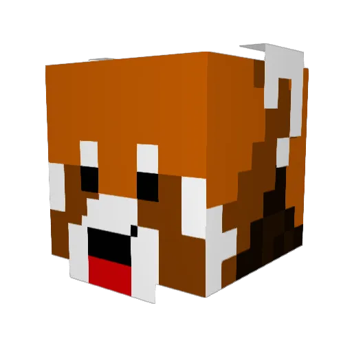 Copergolem Minecraft avatar head, 3D render
