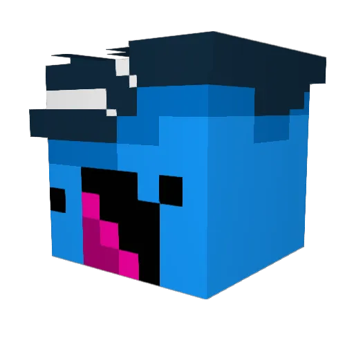 CopiousWeb22643 Minecraft avatar head, 3D render