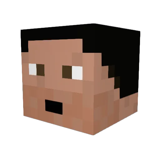 Copman12345 Minecraft avatar head, 3D render