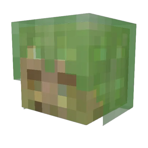 CopperBlocks Minecraft avatar head, 3D render