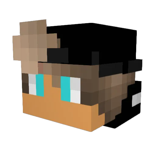 CopperEagle Minecraft avatar head, 3D render