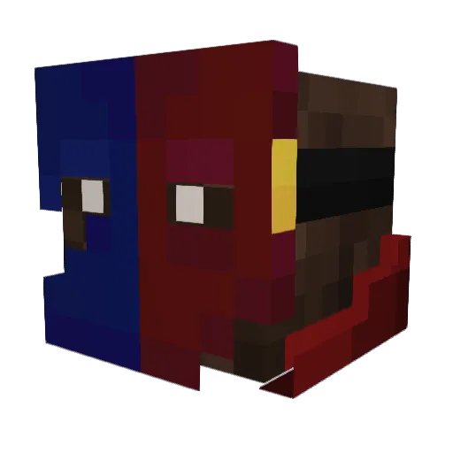 CopperIsSus Minecraft avatar head, 3D render