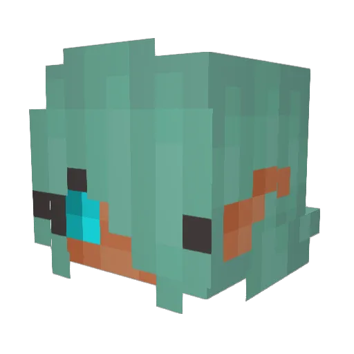Copper_Melody Minecraft avatar head, 3D render
