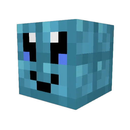Copperks Minecraft avatar head, 3D render