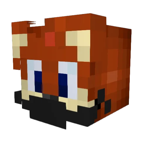 Copperleaf Minecraft avatar head, 3D render