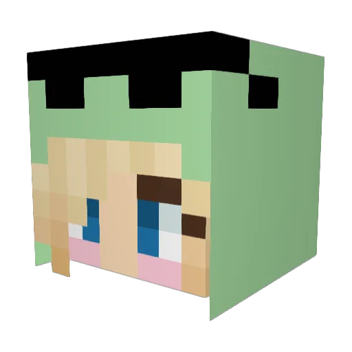 Copperpotato1 Minecraft avatar head, 3D render
