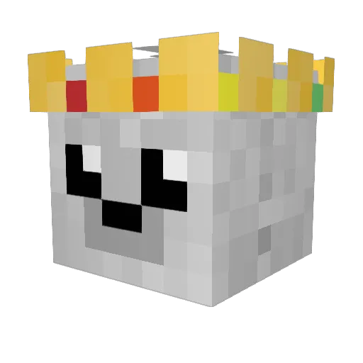 Copperseal Minecraft avatar head, 3D render