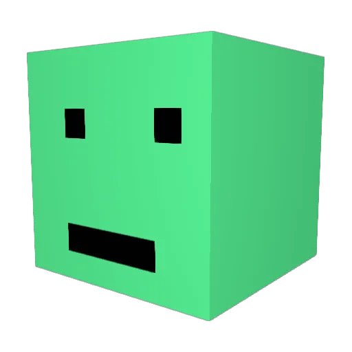 CopperyHades472 Minecraft avatar head, 3D render
