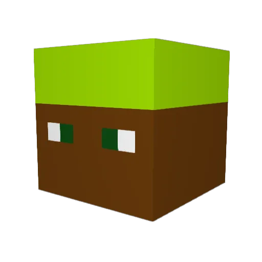 Coppi_Con Minecraft avatar head, 3D render