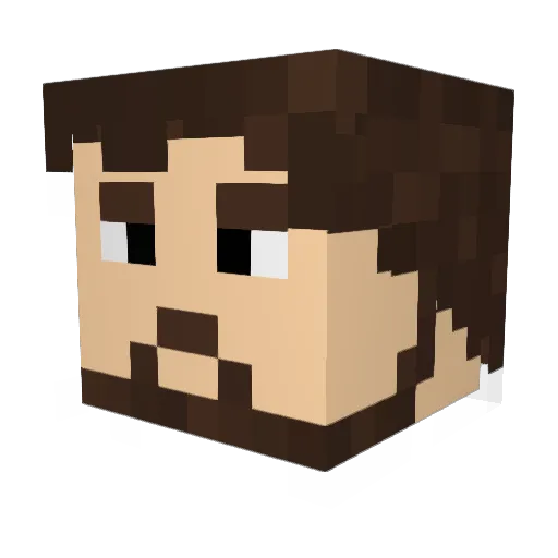 Copter306 Minecraft avatar head, 3D render