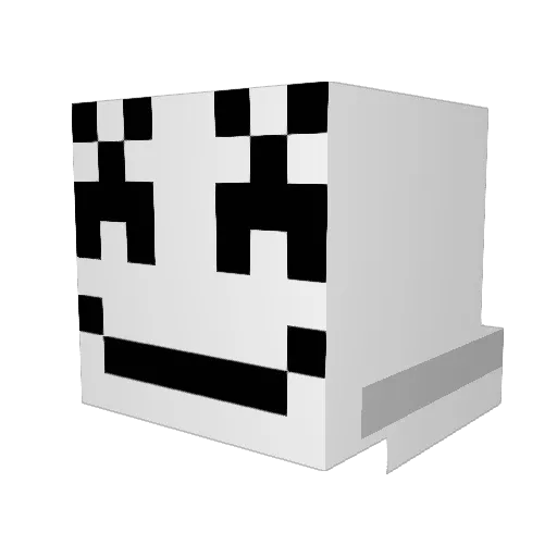 CopyCakes2 Minecraft avatar head, 3D render
