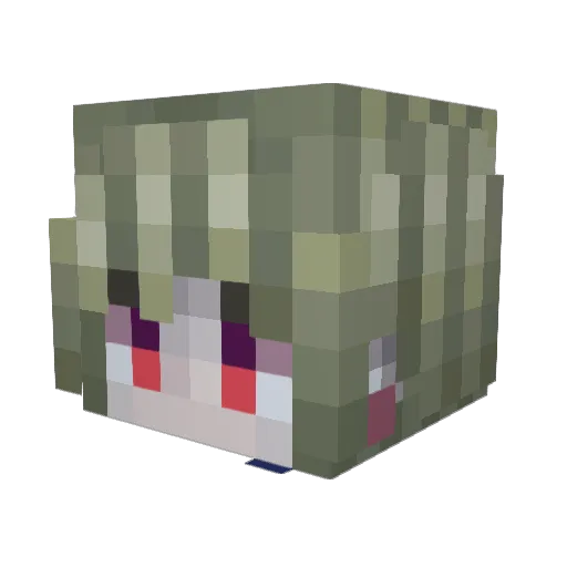 CopyPaste Minecraft avatar head, 3D render