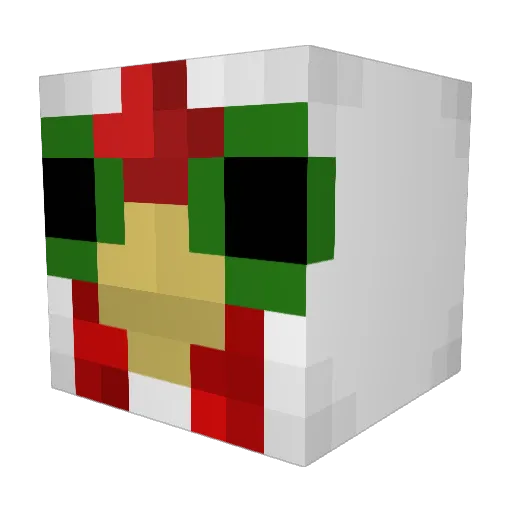 Copyntoothpaste Minecraft avatar head, 3D render