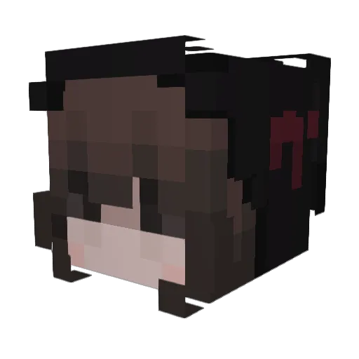 Coqire Minecraft avatar head, 3D render