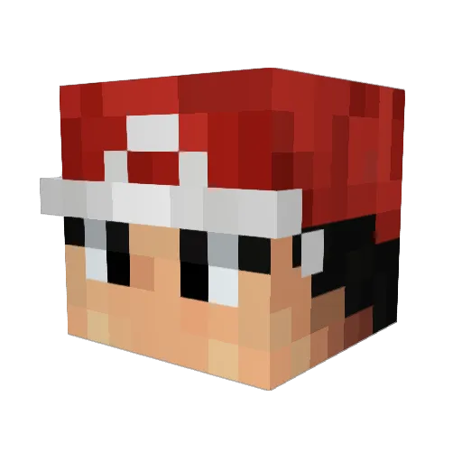Coquimaricon Minecraft avatar head, 3D render