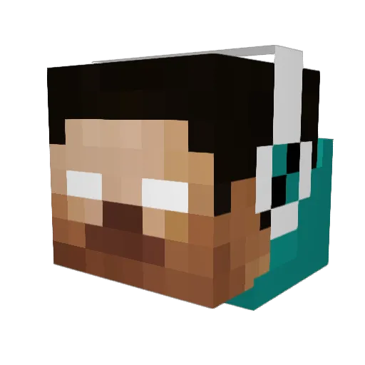 Cor3y101 Minecraft avatar head, 3D render