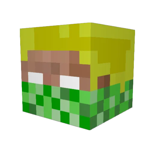 CoraD1006 Minecraft avatar head, 3D render
