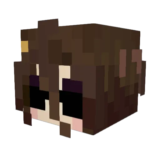 CoraOfTheForest Minecraft avatar head, 3D render