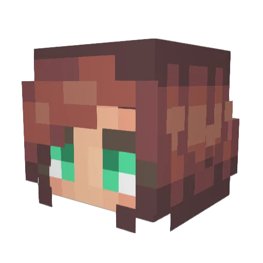Coraj99 Minecraft avatar head, 3D render