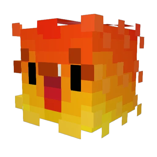 CoralBird1901 Minecraft avatar head, 3D render
