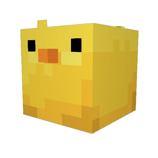 CoralPrincess18 Minecraft avatar head, 3D render