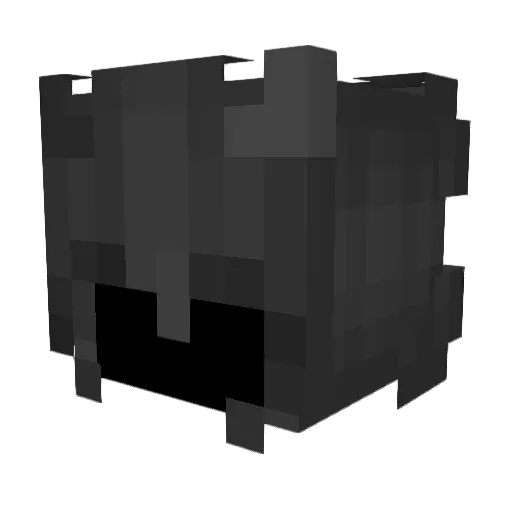 Coralish_ Minecraft avatar head, 3D render