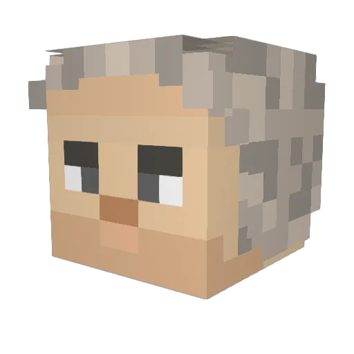 Corax Minecraft avatar head, 3D render