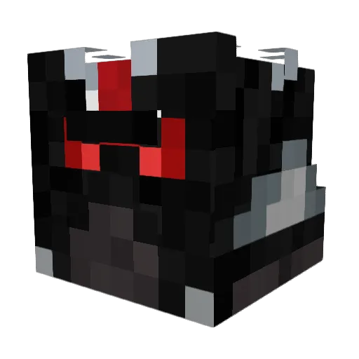 CoraxSol Minecraft avatar head, 3D render