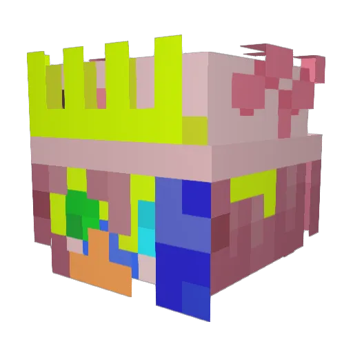 CorazonGaming Minecraft avatar head, 3D render