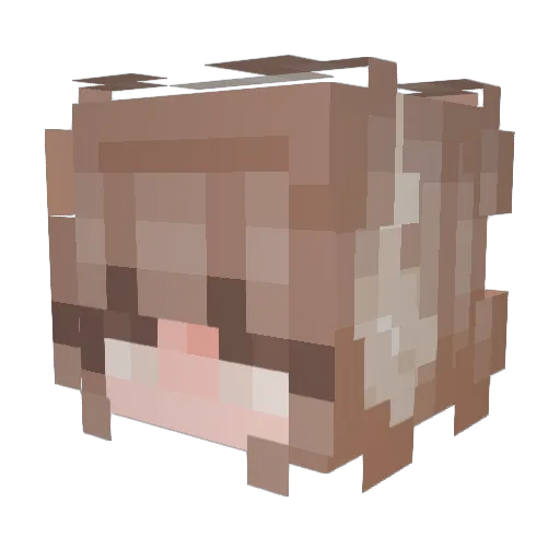 CorazonesAy Minecraft avatar head, 3D render