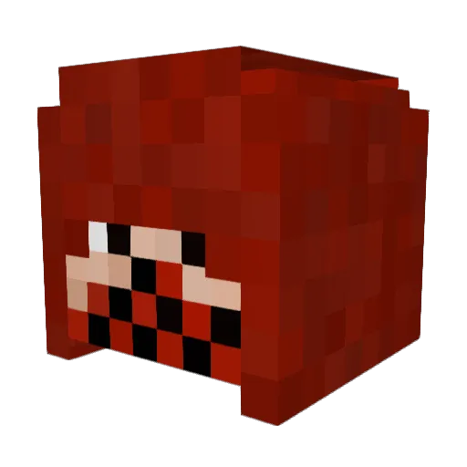 Corbeau88 Minecraft avatar head, 3D render